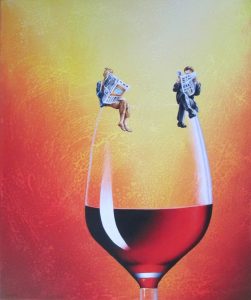 Lesestoff 50 x 60 cm Öl, Acryl auf Leinwand