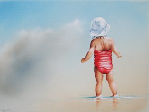 Stabilität 18 x 24 cm Öl, Acryl auf Leinwand