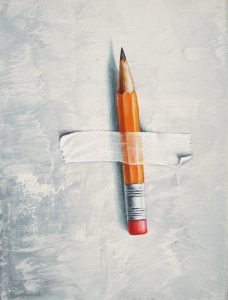 Festhalten 18 x 24 cm Öl, Acryl auf Leinwand