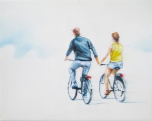 Gemeinsame Zeit 24 x 30 cm Öl auf Leinwand
