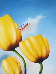 Grüß Mir Die Sonne 60 x 80 cm Öl, Acryl auf Leinwand