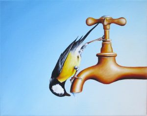 Ideenreich 24 x 30 cm Öl, Acryl auf Leinwand