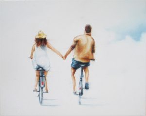 Unsere Zeit 24 x 30 cm Öl auf Leinwand
