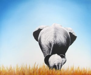 Gemeinsamer Weg 50 x 60 cm Öl, Acryl auf Leinwand