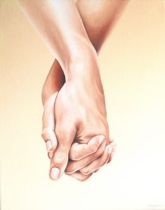 In Touch (6) 24 x 30 cm Öl, Acryl auf Leinwand